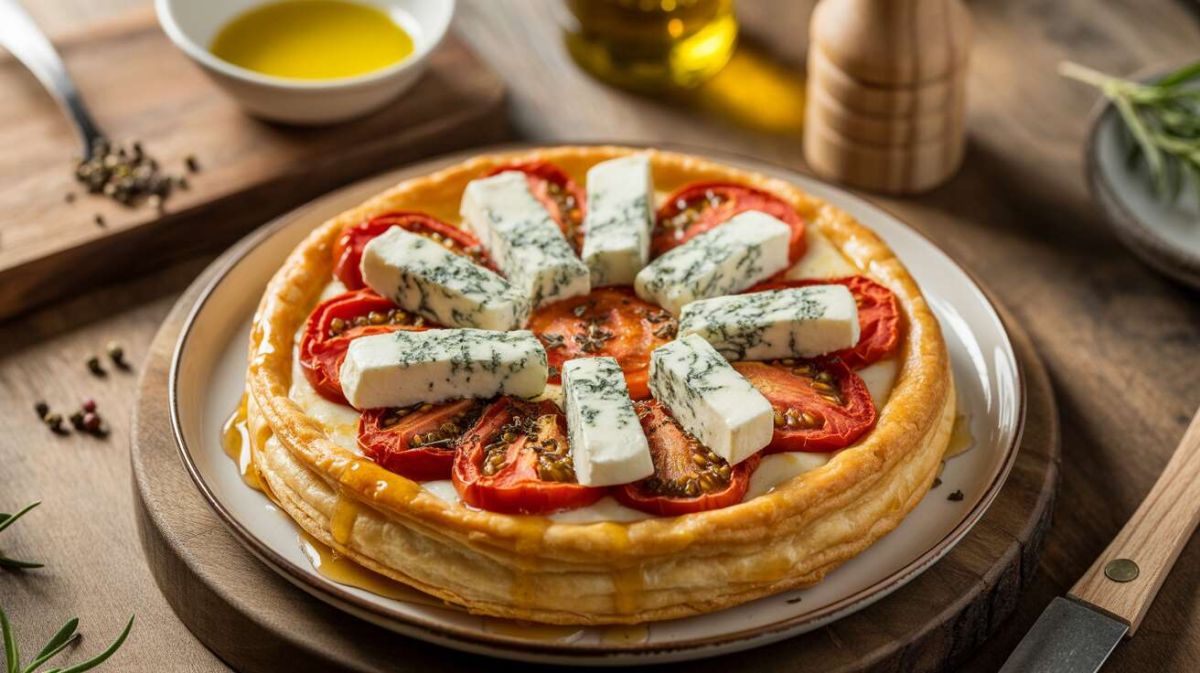 Tarte fine tomate et fromage bleu : un délice à savourer