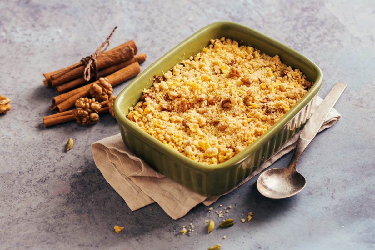 La recette du crumble aux pommes par Philippe Etchebest