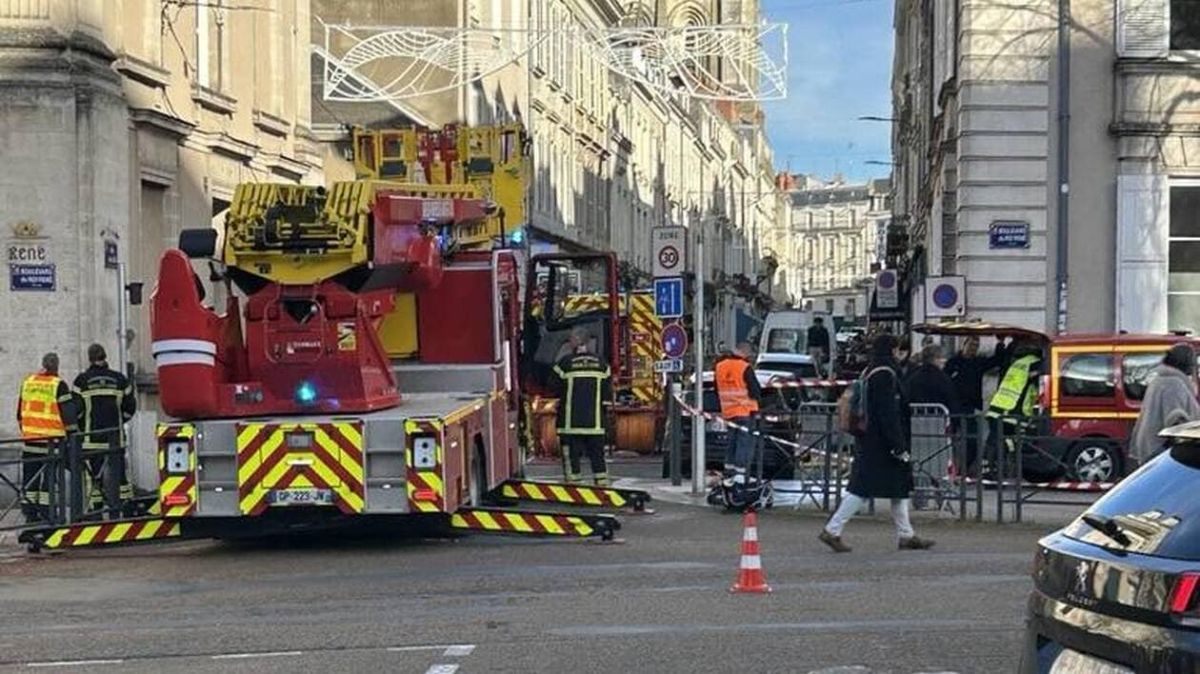 Incendie dans le centre d'Angers : un appartement en flammes, mais pas de victimes