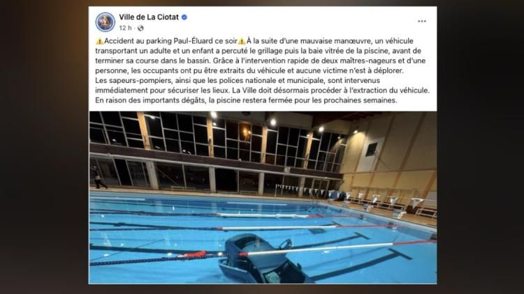 Une échappée inattendue : une voiture termine sa course dans une piscine à La Ciotat