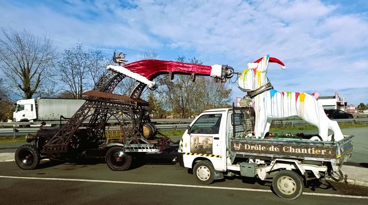 Jojo Bulle, l'artiste qui fait vibrer Noël à Cubnezais avec des créations inattendues