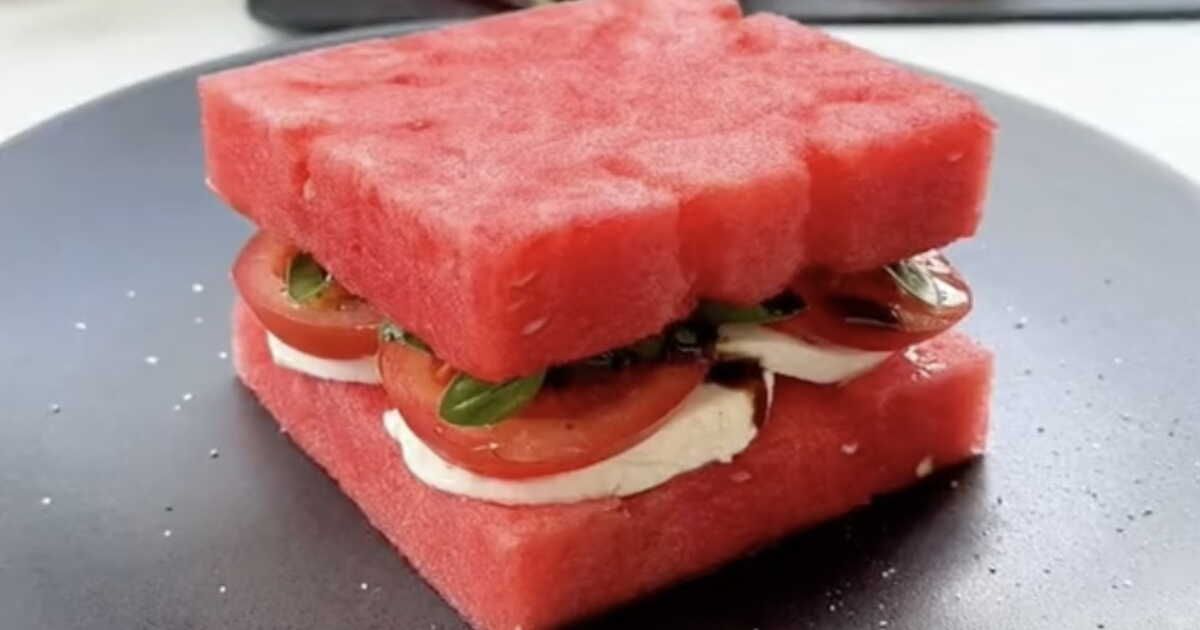 Succombez à la fraîcheur du sandwich pastèque cet été
