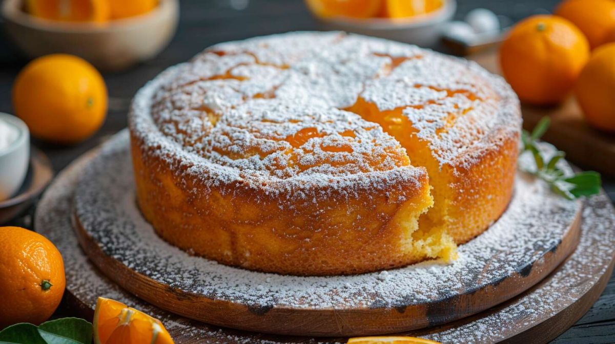 Un gâteau à l'orange tendre et léger, sans beurre ni culpabilité