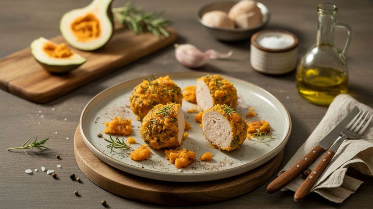 Recette de croquettes légères de dinde au potimarron