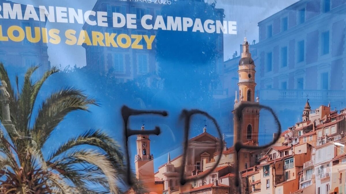 Louis Sarkozy réagit face aux dégradations de son local à Menton