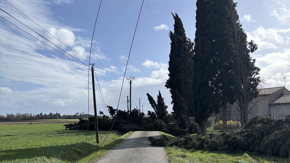 Villasavary confrontée aux ravages de la tempête Nils
