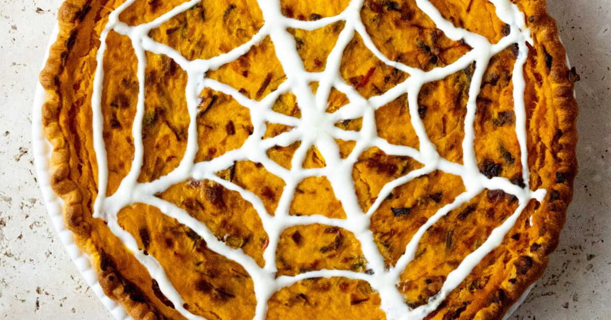 Une tarte salée au potimarron pour un Halloween délicieux et effrayant