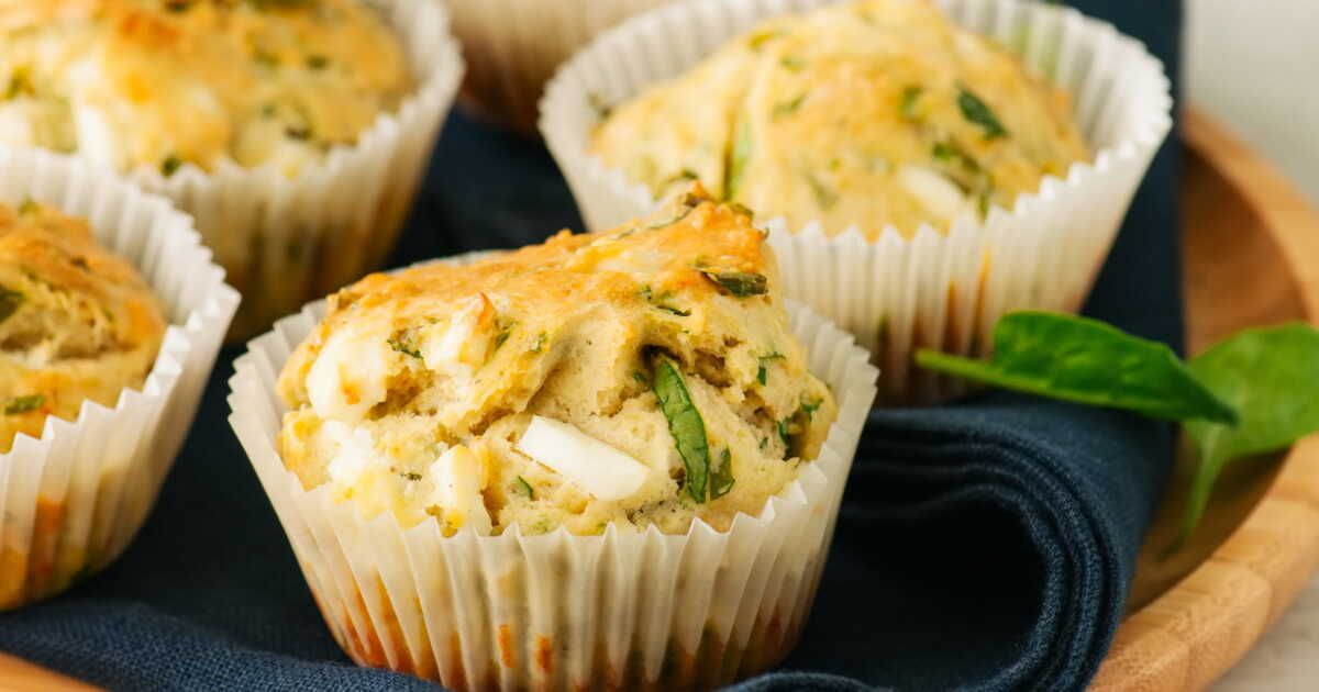 Des muffins salés au bleu d'Auvergne pour rehausser vos apéros