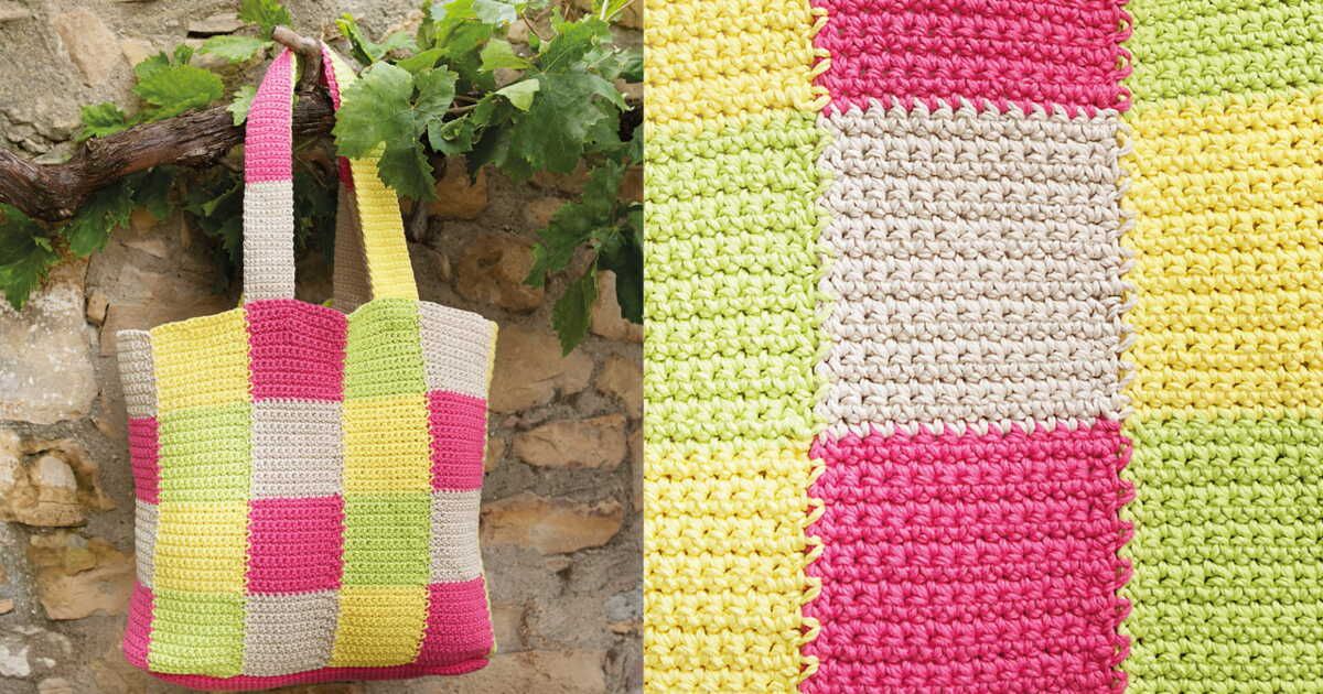 Le sac au crochet motif damier : une tendance indémodable