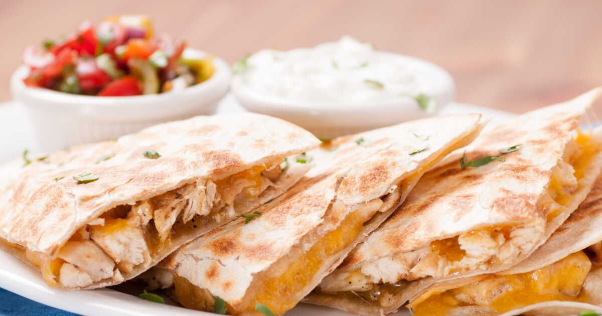 Une quesadilla de poulet au fromage qui ravira toute la famille