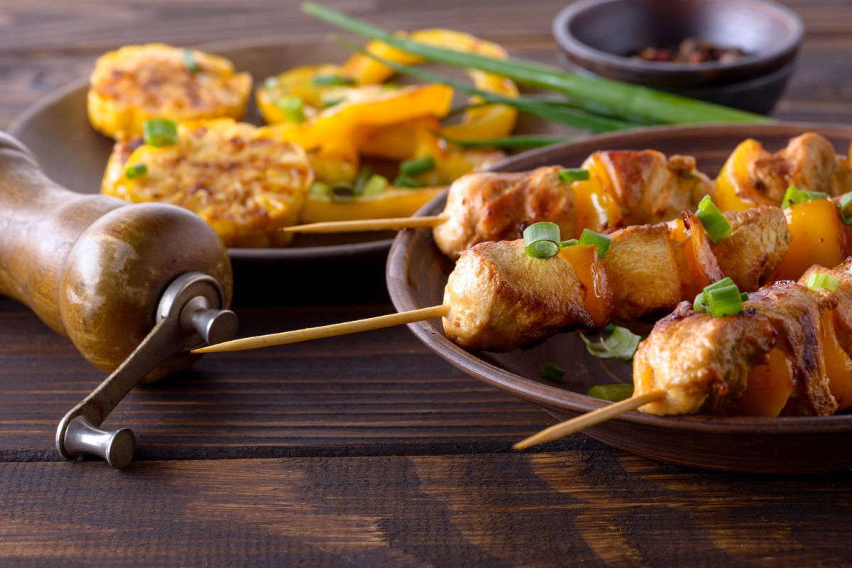 Les brochettes de canard laqué de Norbert Tarayre