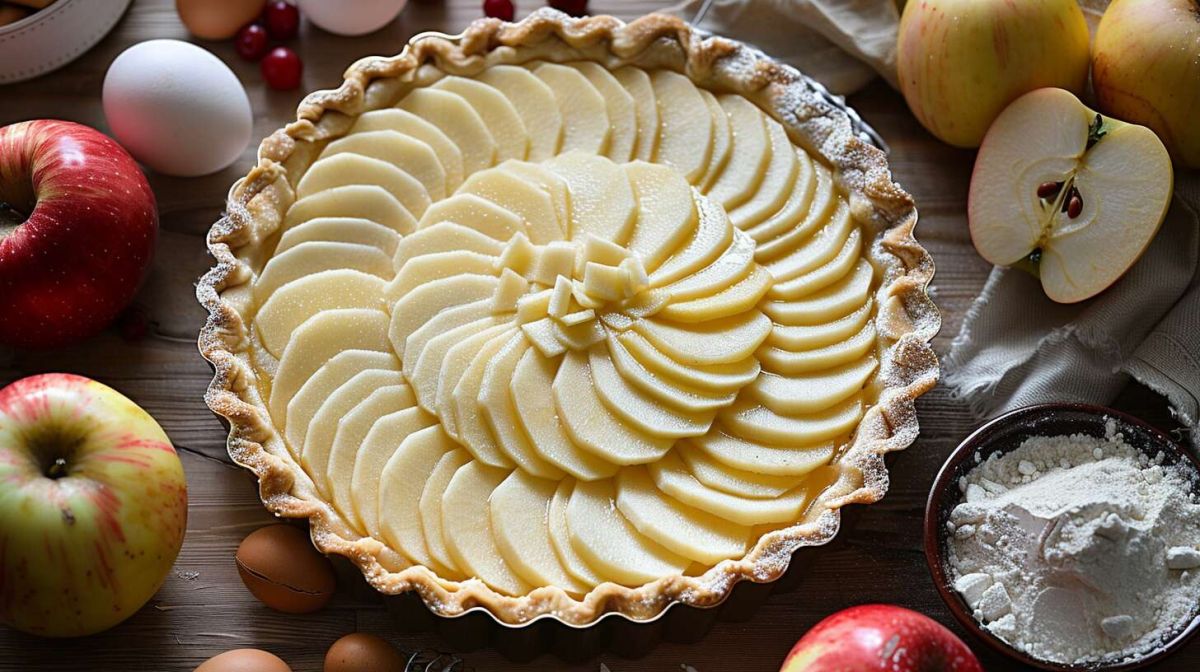 tarte aux pommes et crème pâtissière : un classique indémodable