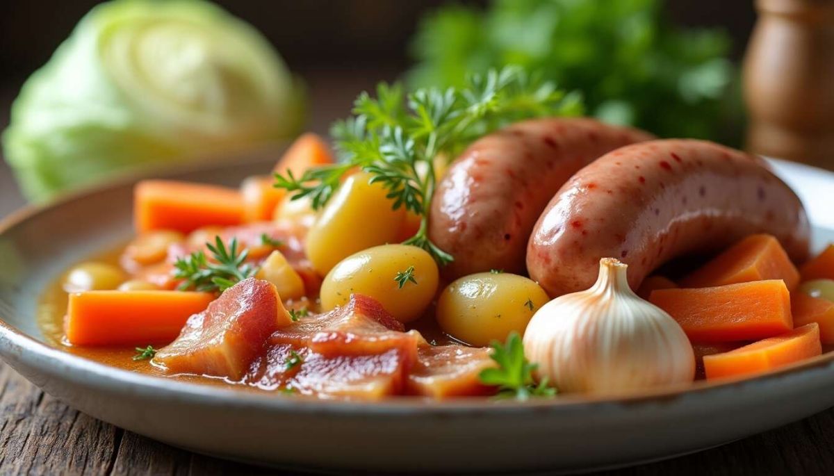 Savourez la potée au chou, un plat réconfortant pour les froides journées d'hiver