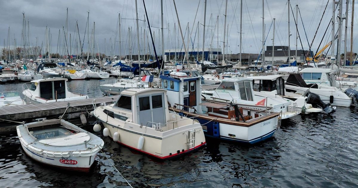 Des pontons déserts au début de la saison marine en Normandie