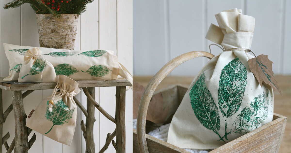 Découvrez le pochon aux feuilles pailletées : la tendance éco-chic de la saison