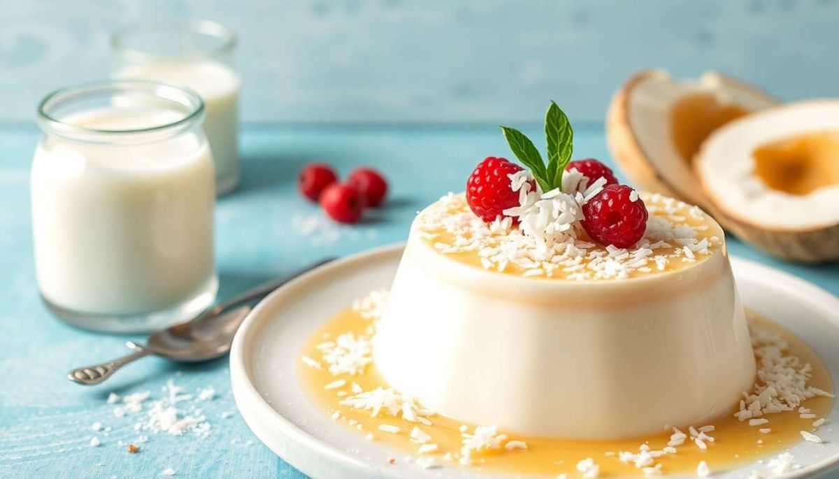 Un flan coco sans sucre pour une touche d'exotisme healthy