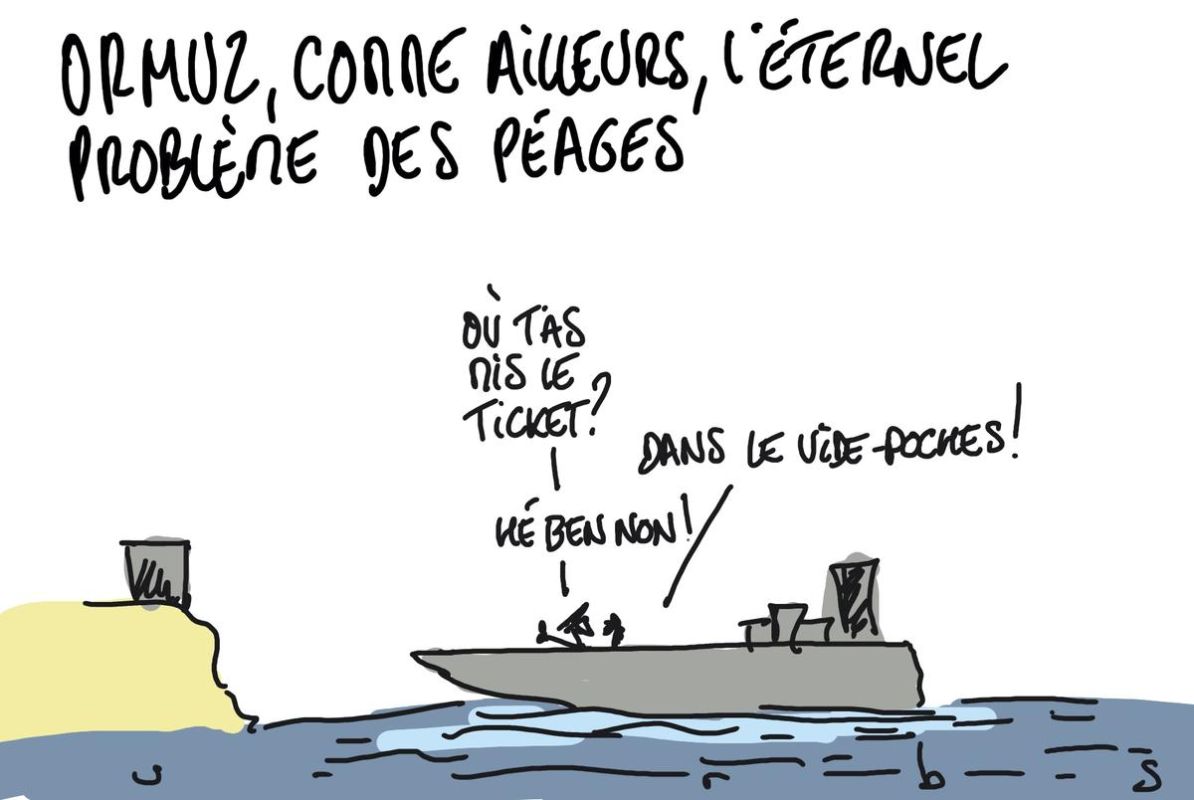 Ormuz et les péages : un dessin du jour révélateur
