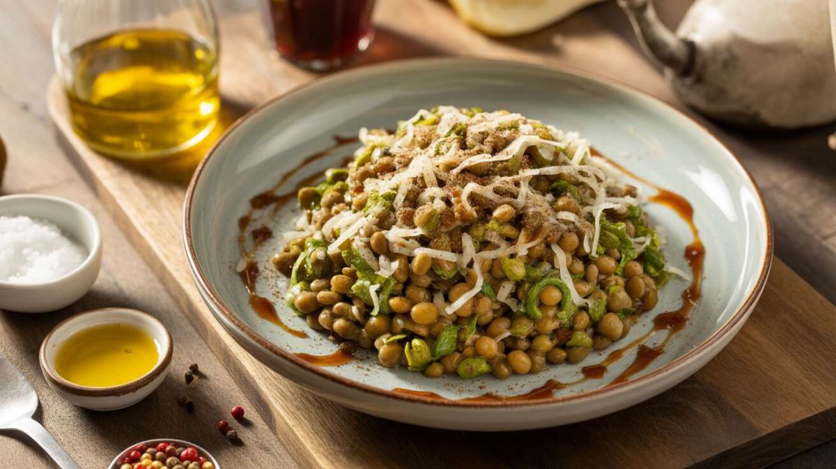 Une salade de lentilles croustillante à l’emmental : l'équilibre parfait
