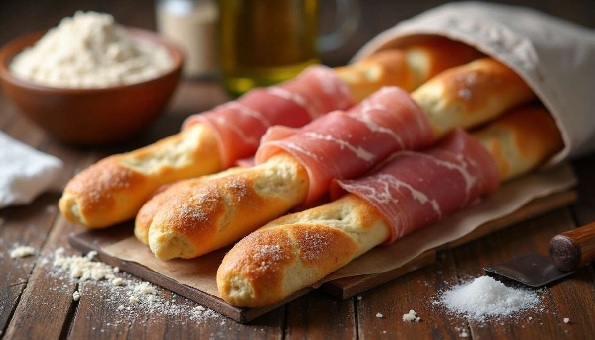 Des gressins maison au jambon de Parme pour un été savoureux