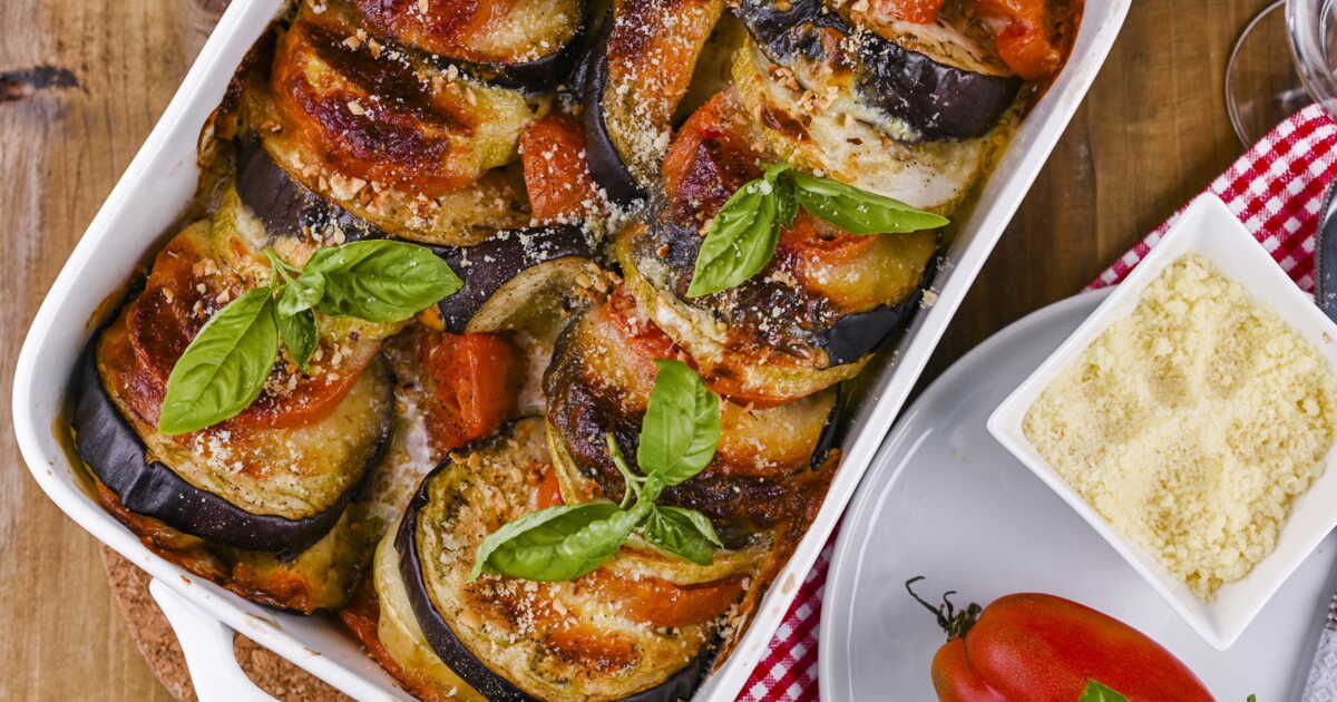 Lasagnes aux aubergines et trois fromages : une recette irrésistible signée Julie Andrieu