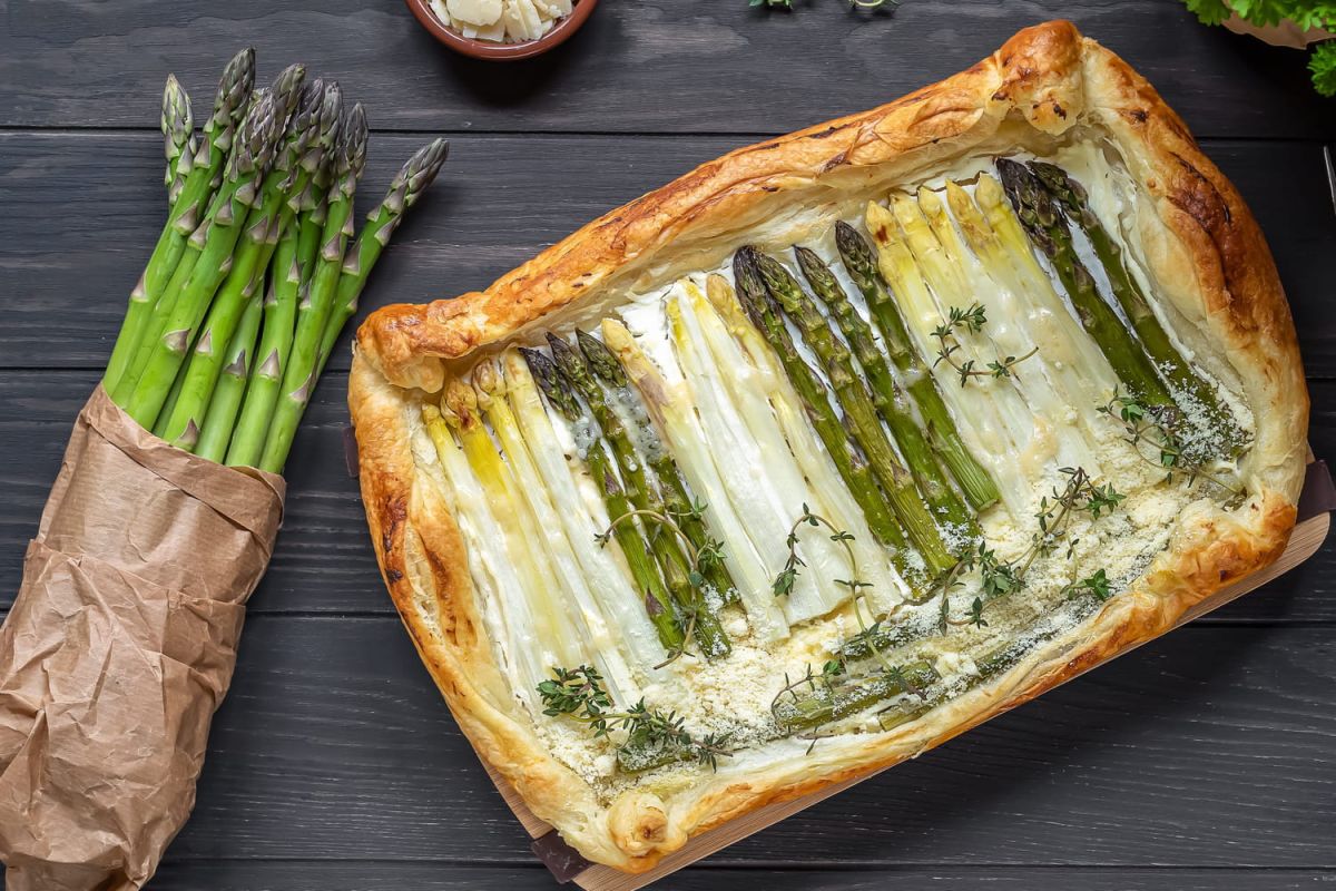 La tarte aux asperges de Laurent Mariotte