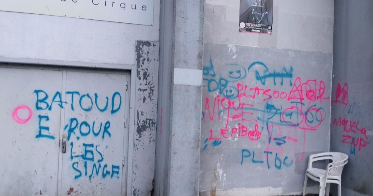 Beauvais : indignation après la profanation d'une école de cirque par des tags racistes