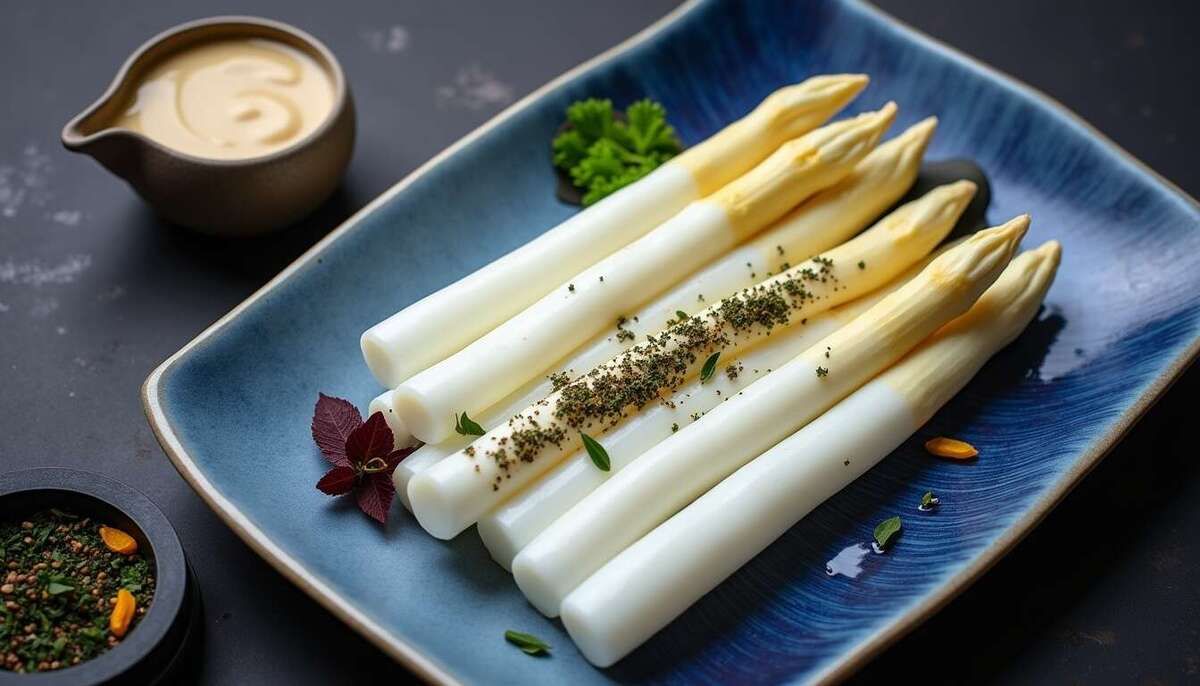 L'art des asperges blanches sublimées par une sauce mousseline