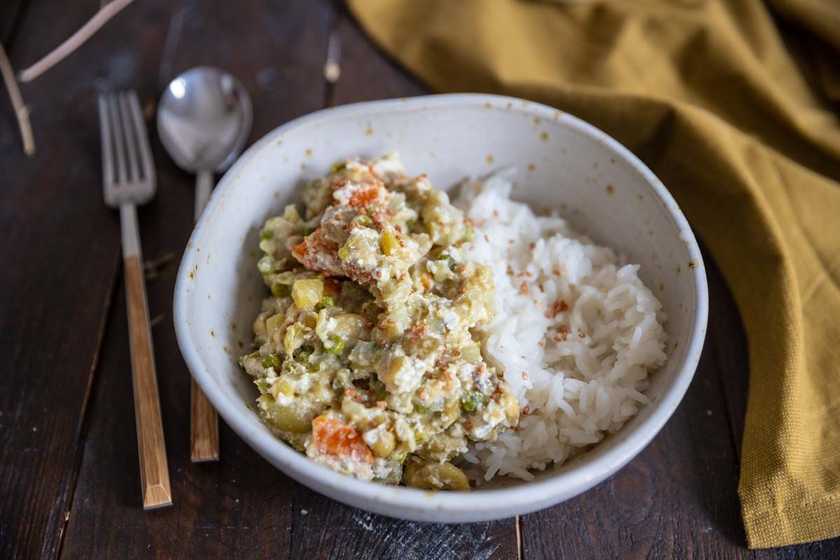 Un curry végétarien réconfortant au Cookeo