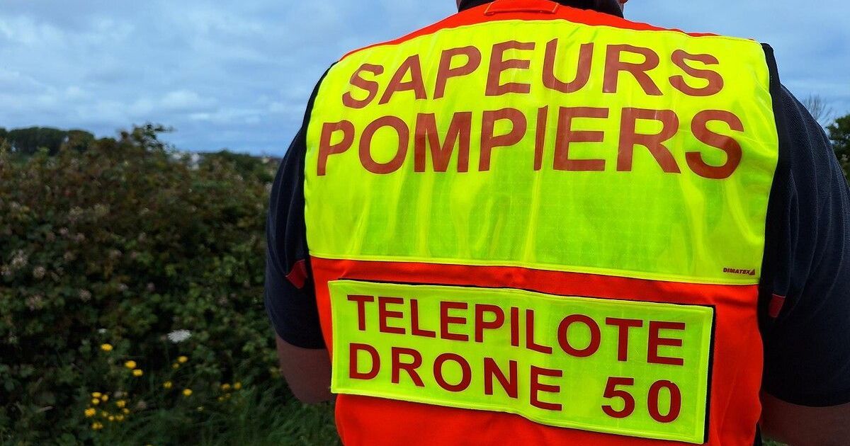 Des pompiers mobilisés face à un incendie de lande aux Pieux