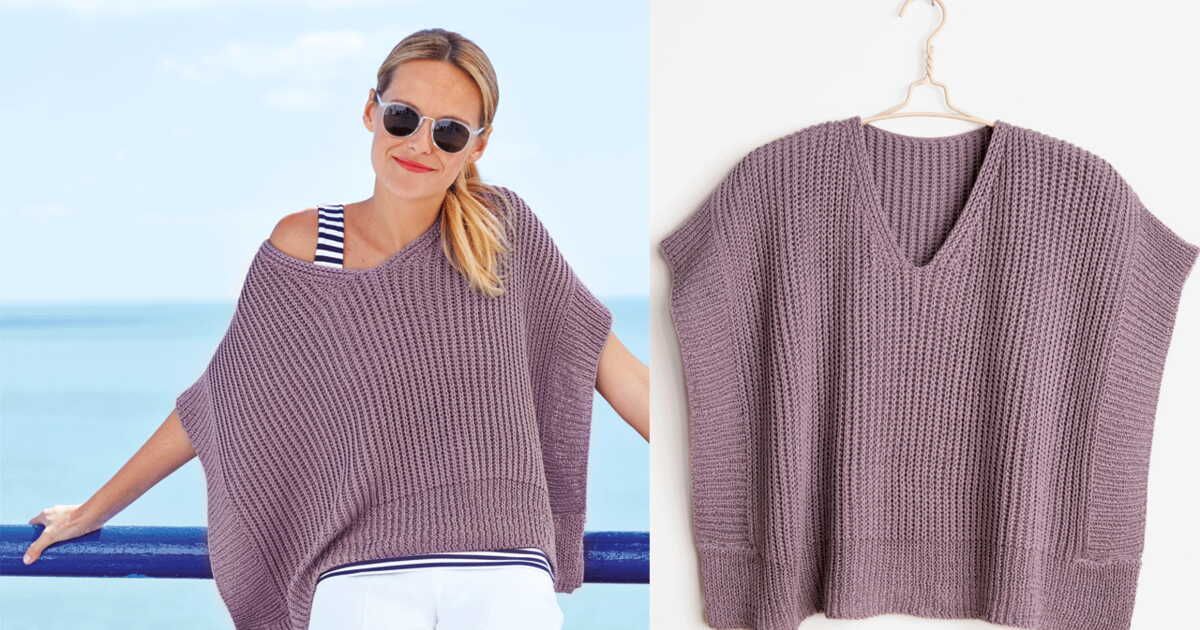 Le poncho d'été : un accessoire tendance à tricoter soi-même
