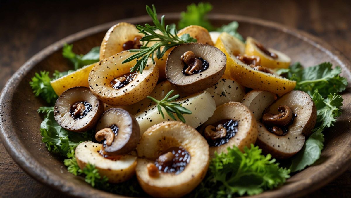 Une entrée fraîche : découvrez notre salade de champignons de Paris crus