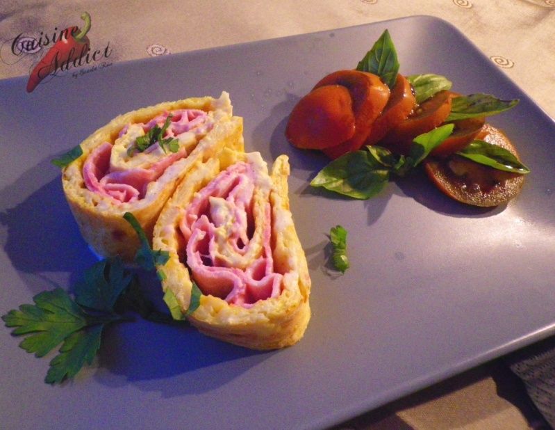 Galette de pommes de terre roulée à la cancoillotte