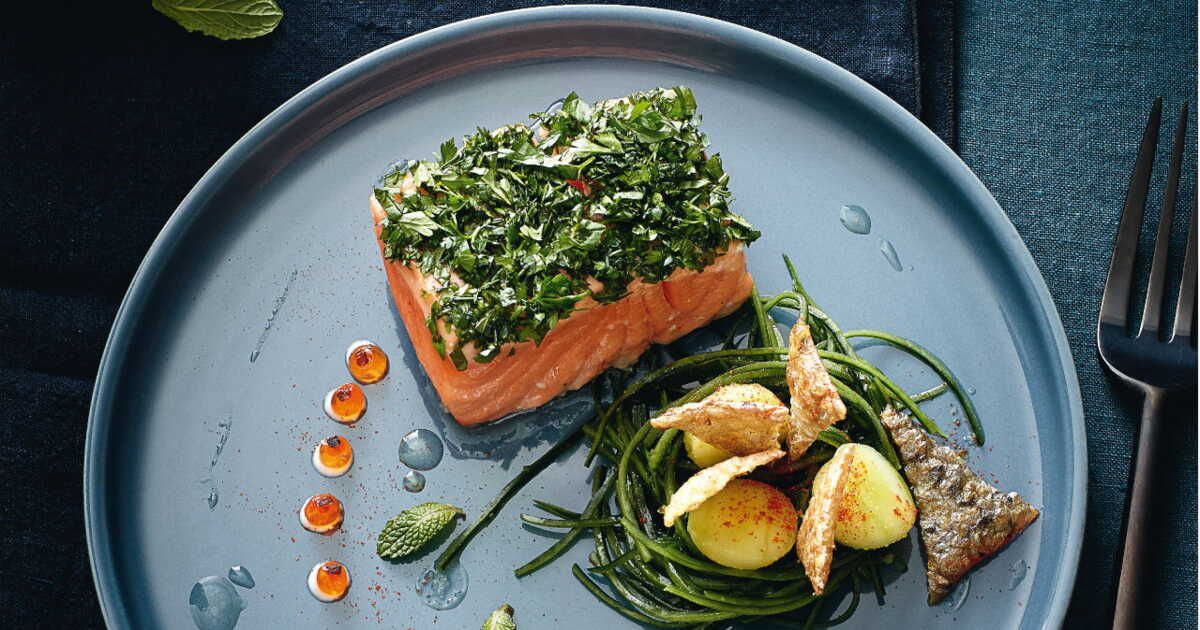 Saumon confit à basse température d'Olivier Streiff