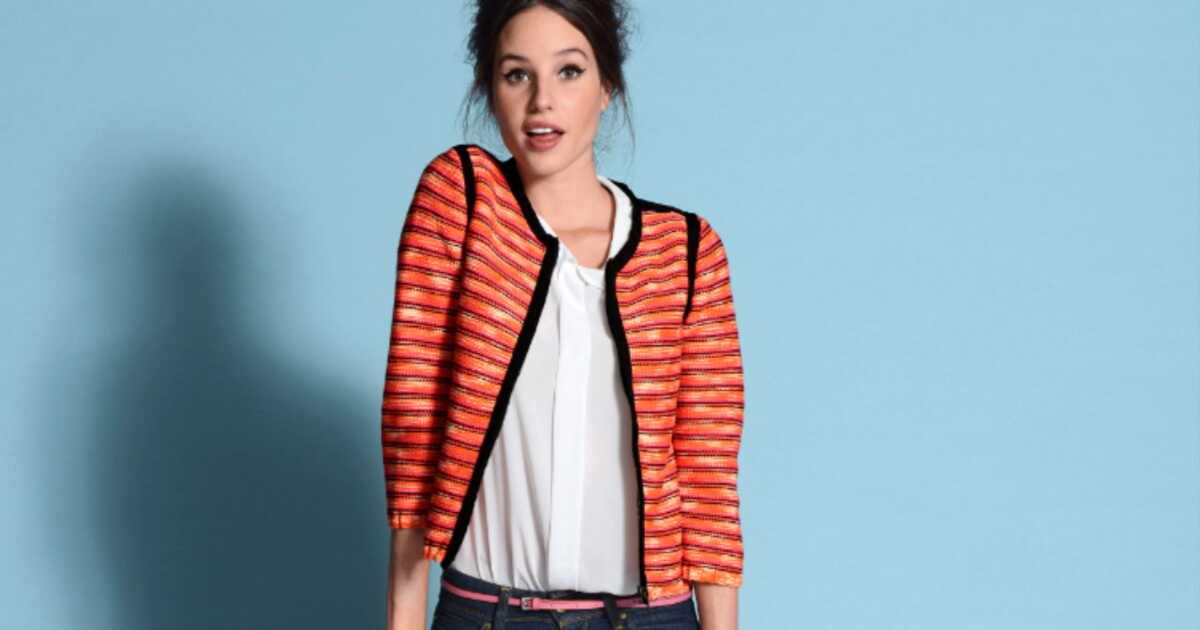 Démarquez-vous avec une veste colorée en tricot