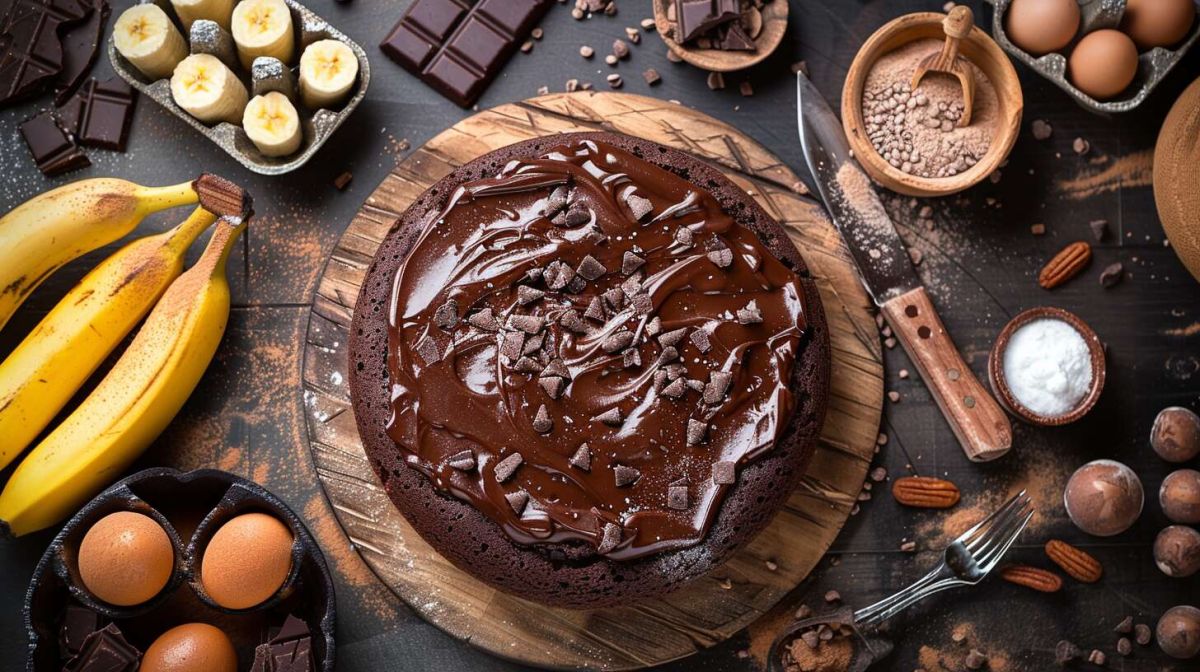 Recette de gâteau fondant banane-chocolat : un délice irrésistible à découvrir