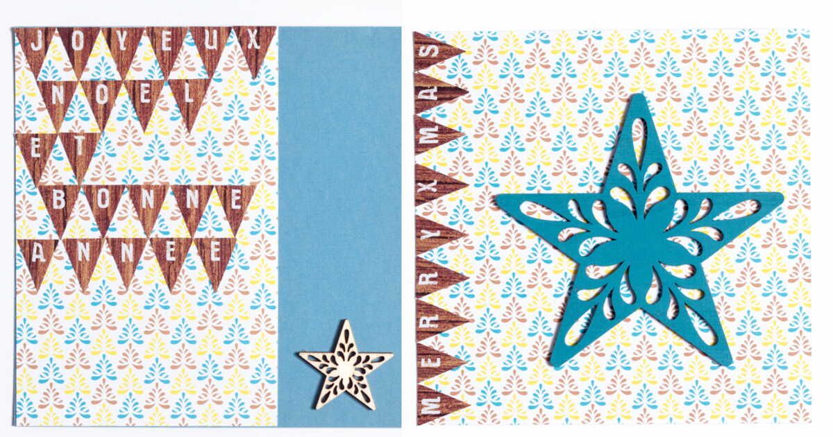 Cartes de Noël étoilées à fabriquer