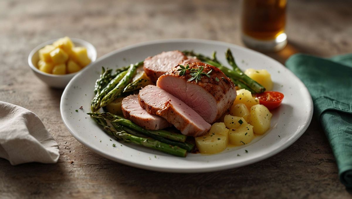 Un filet mignon de porc à la crème préparé avec l'airfryer, le plat qui fera sensation