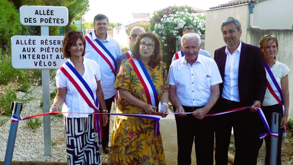 Inauguration de l'allée des poètes : un pas vers des mobilités durables à Jonquerettes