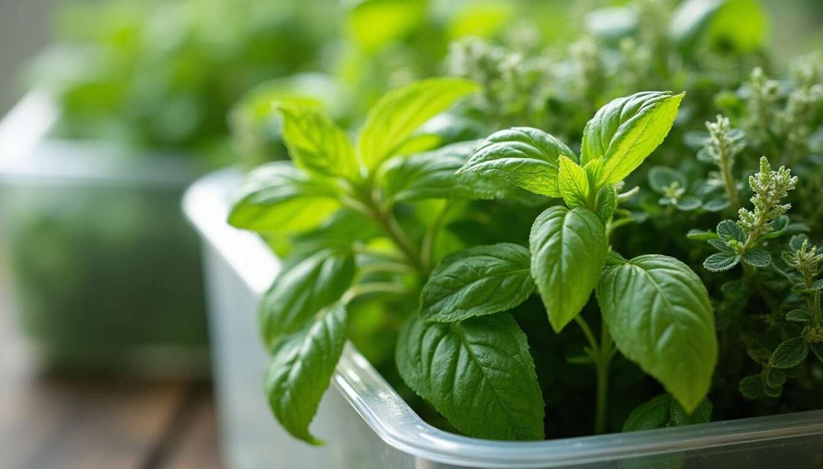 préservez la saveur de vos herbes aromatiques toute l'année avec la congélation