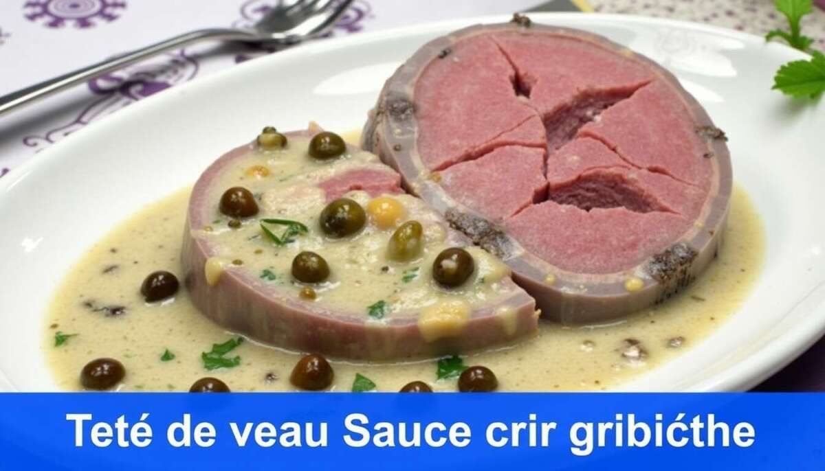 Une délicieuse tête de veau sauce gribiche à savourer