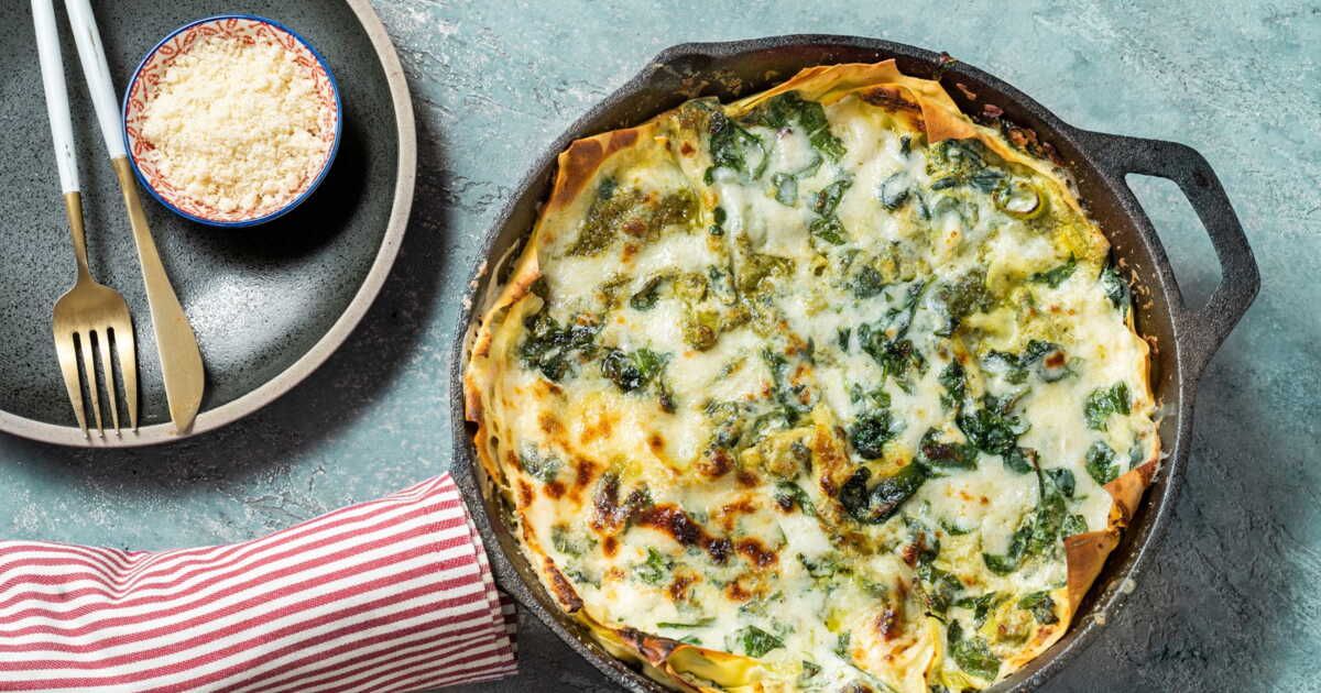 Découvrez la recette crémeuse des lasagnes au saumon et aux épinards